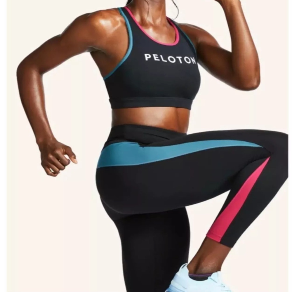 Peloton Here Now High Waisted Color-block Leggings Size Small